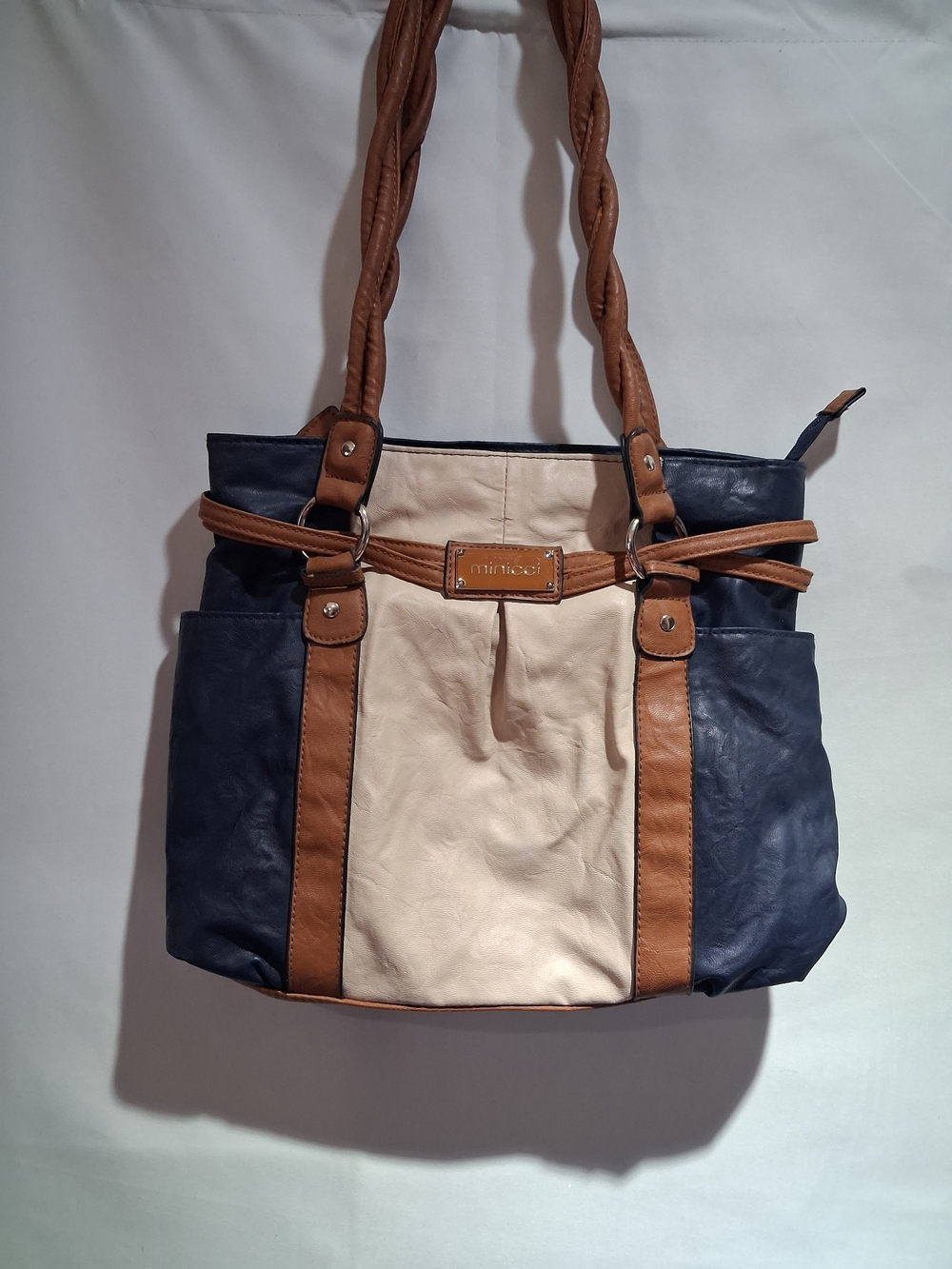 Minicci Tri-color Shoulder Bag